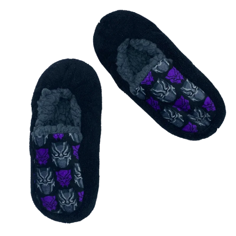 Black Panther Loafer Slipper Sock with Grippers