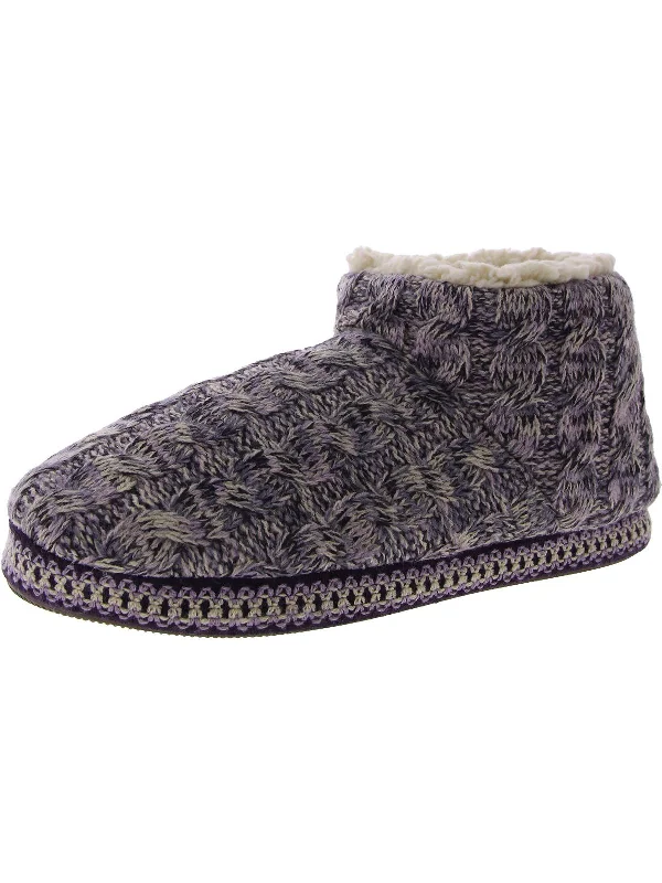 Favina Slipper Womens Faux Fur Slip On Bootie Slippers