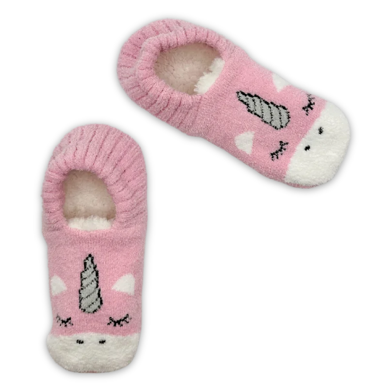 Unicorn with Flex Back Fuzzy Babba® Slipper Socks