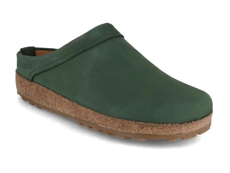 HAFLINGER Leather Clogs with Arch Support 'Malmö', pine