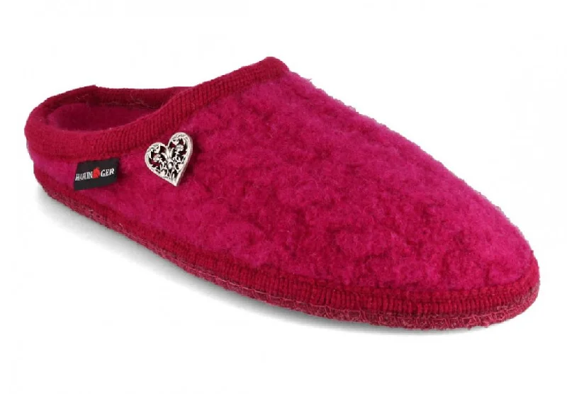 HAFLINGER Slipper | Herzerl, Cardinal Pink