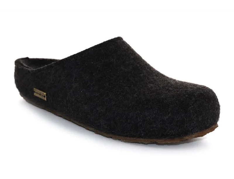 HAFLINGER® Wool Felt Clog | Grizzly Michel, Graphite