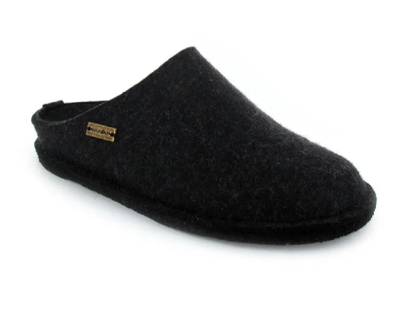 HAFLINGER® Wool Felt Slippers | Flair Soft, Charcoal