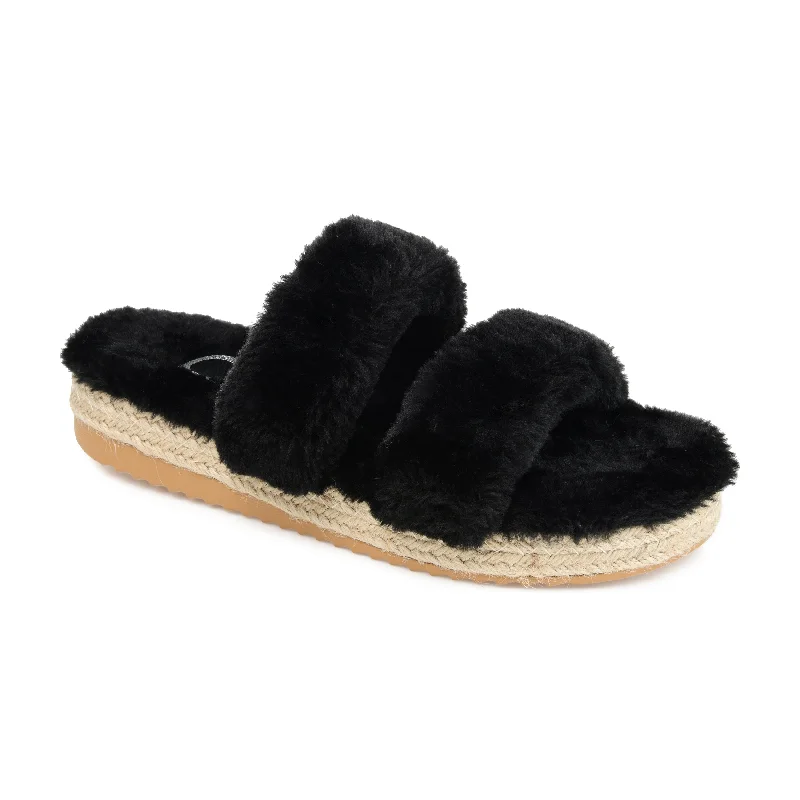 Journee Collection Women's Faux Fur Relaxx Slipper