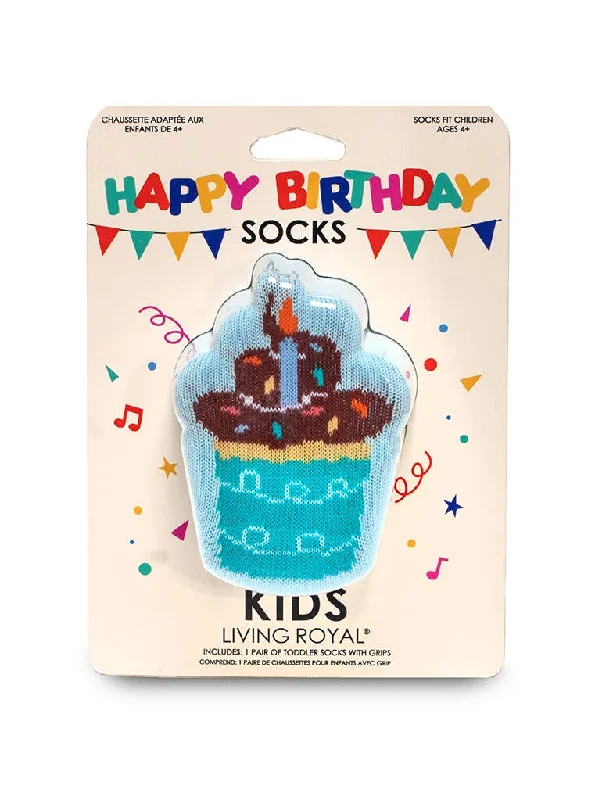 Kids Cupcake Birthday 3D Socks