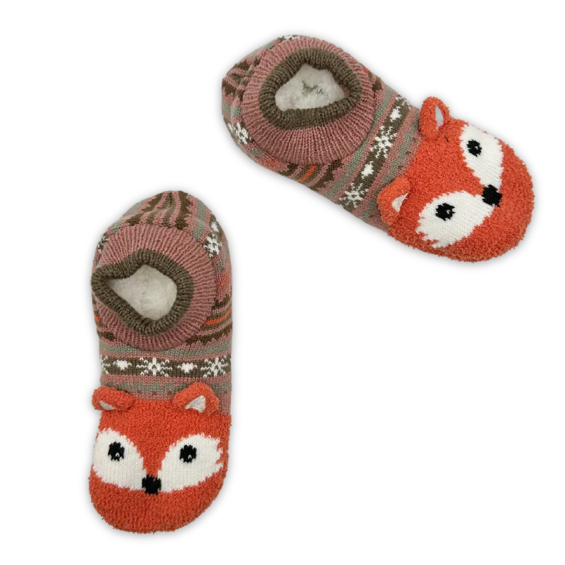 Fox 3D Ears Single Cuffer Slipper Socks