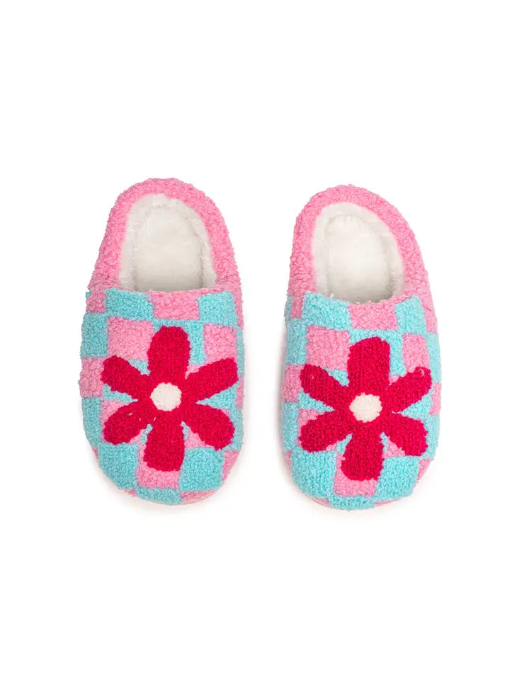 Retro Flower Kids Slippers