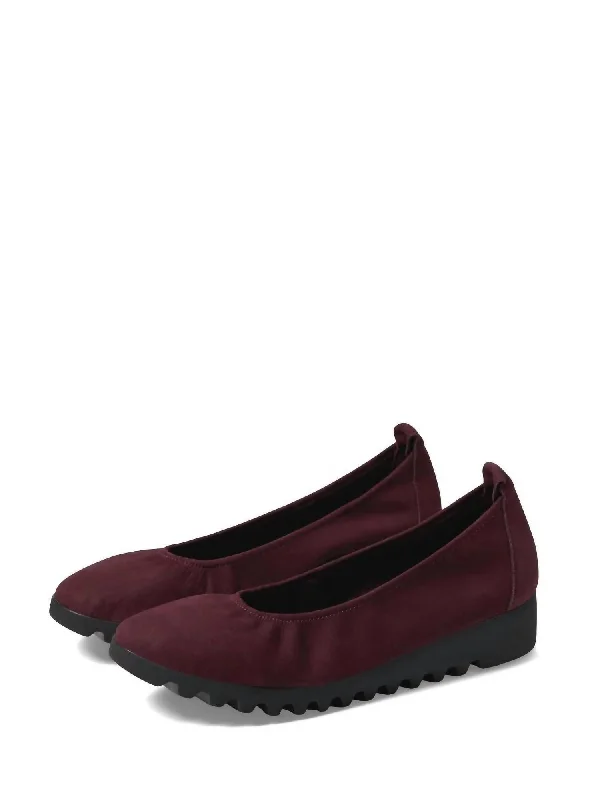 Brianna Ballet Loafer In Burgundy