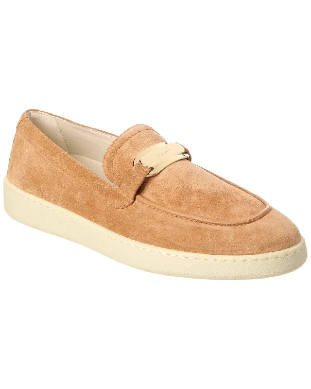 Ferragamo New Vara Buckle Suede Loafer