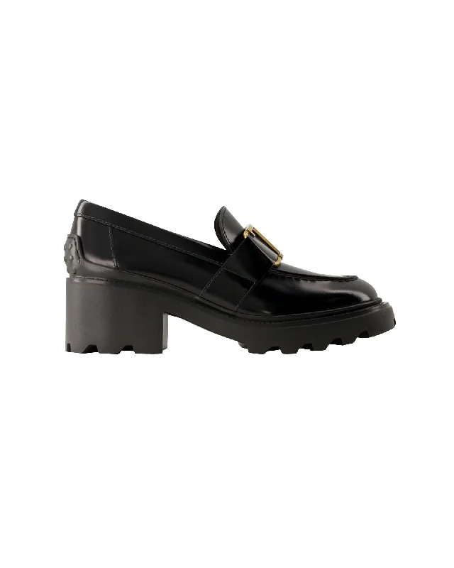 Gomma Carro Loafers - Tod's - Leather - Black