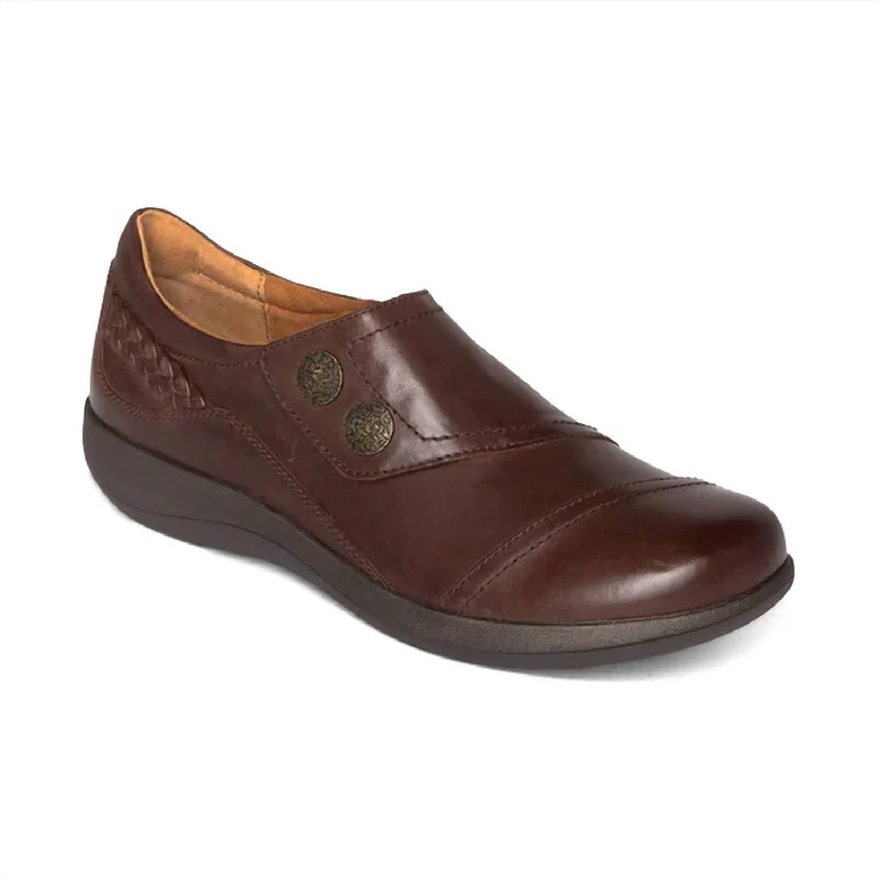 Karina Monk Slip On Loafer In Brown