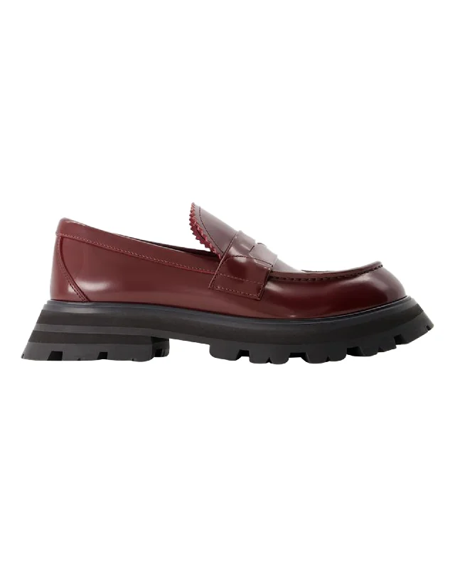 Loafers - Alexander Mcqueen - Leather - Dark Burgundy