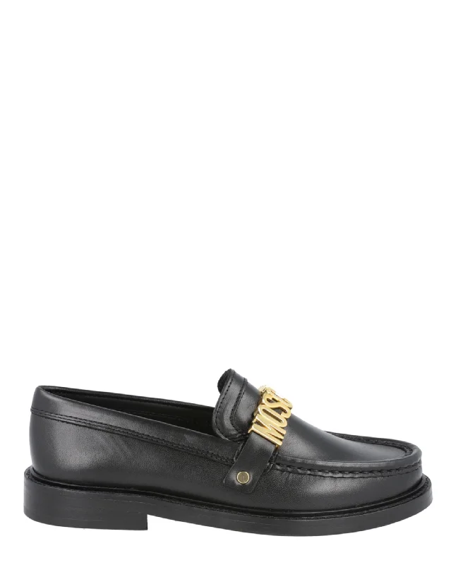 Polished Calfskin Leather Loafers