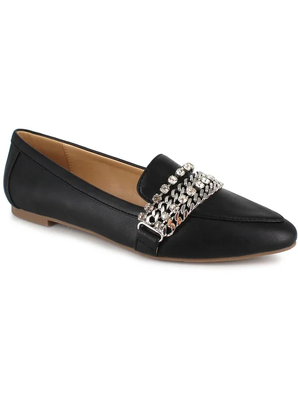 Vona  Womens Chain Slip On Loafers