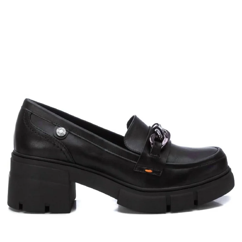 Women's Non-Slip Moccasins In Black