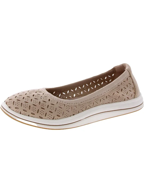 Womens Suede Lifestyle Slip-On Sneakers