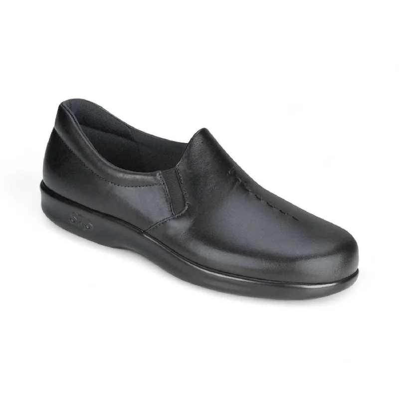 Women's Viva Slip On Loafer - Double Wide Width In Black