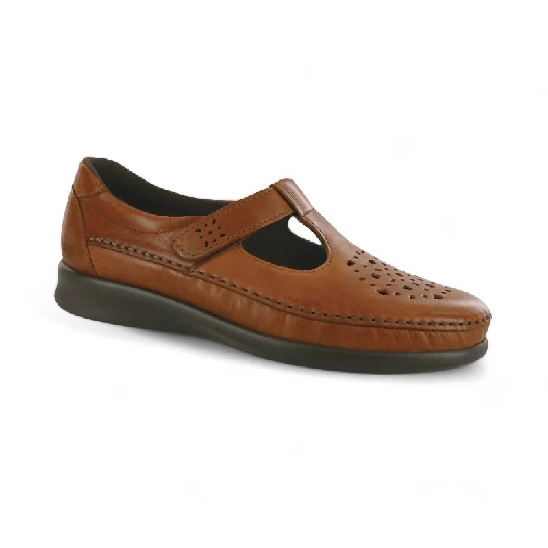 Women's Willow Slip On Loafer - Double Wide Width In Chestnut