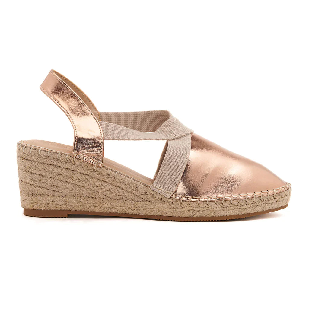 Anya Rose Gold Espadrilles