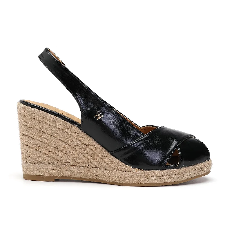 Bella Black Espadrilles