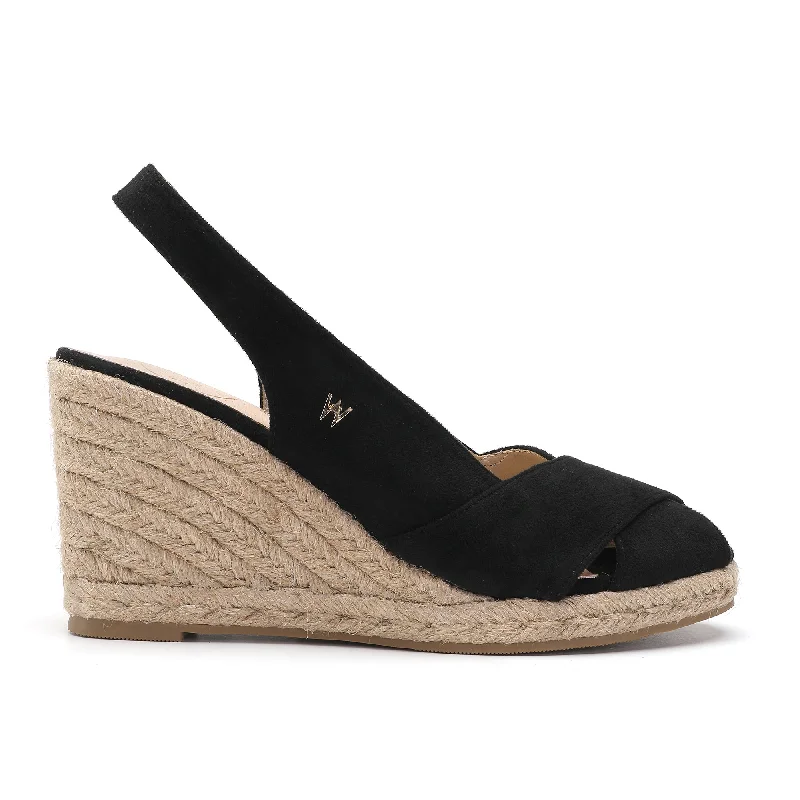 Bella Black Espadrilles