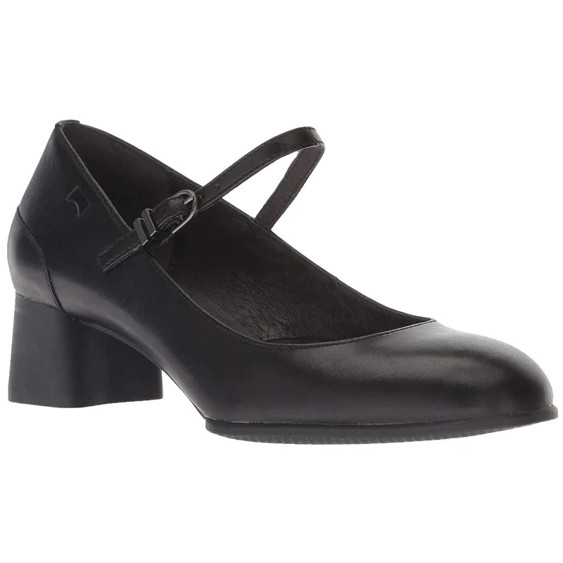 Katie Calfskin Leather Women's Block Heel Shoes