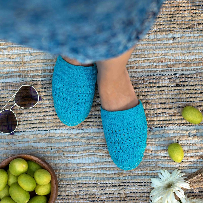 Croshia Blue Espadrilles Flats