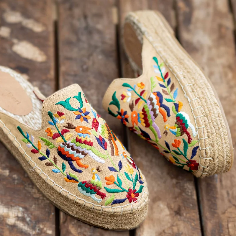 Environment-Friendly Diego Espadrilles Sand Haut Platform