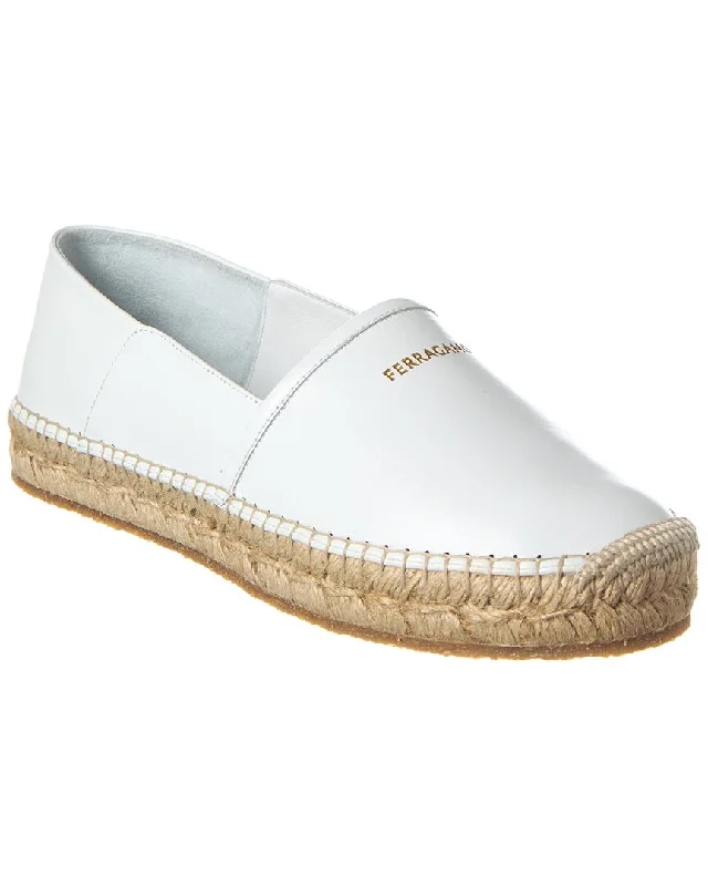 Ferragamo Alma Leather Espadrille