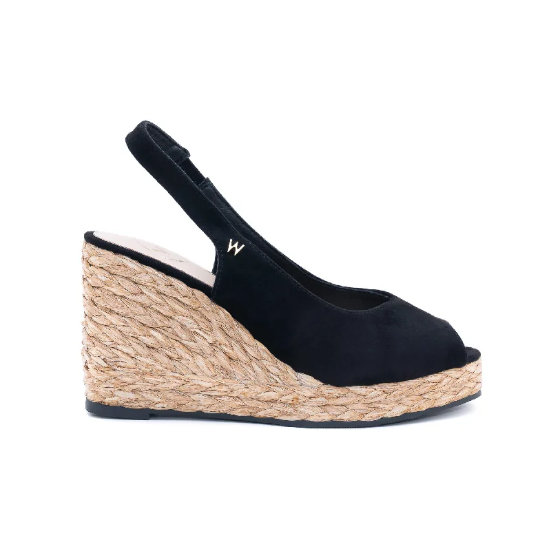 Giulia Black Espadrilles