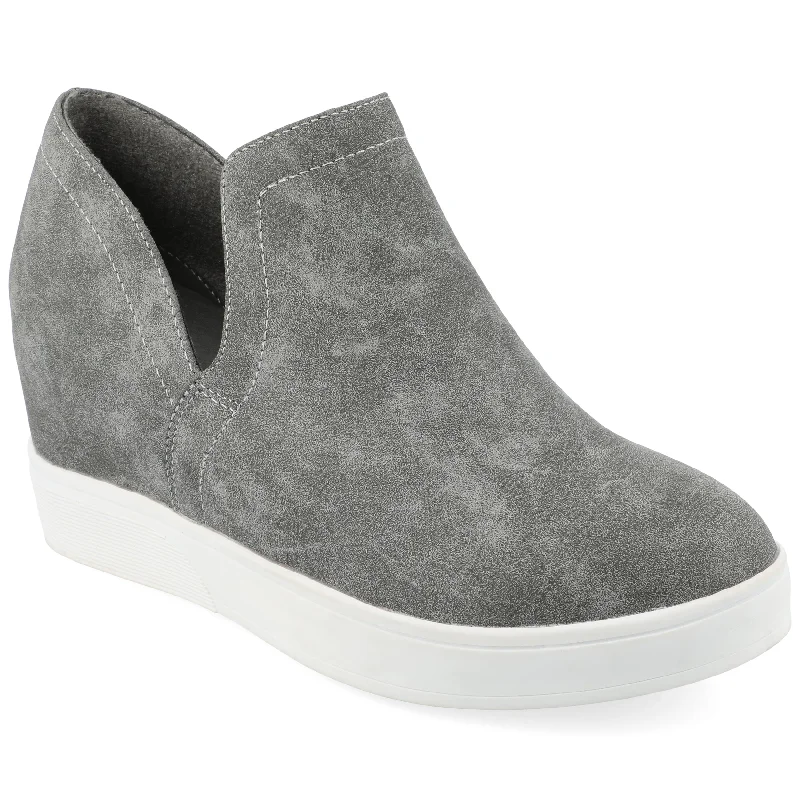 Journee Collection Women's Cardi Wide Width Sneaker Wedge