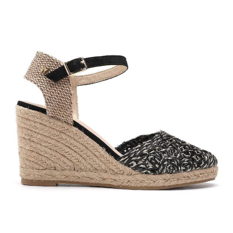 Joy Black Espadrilles