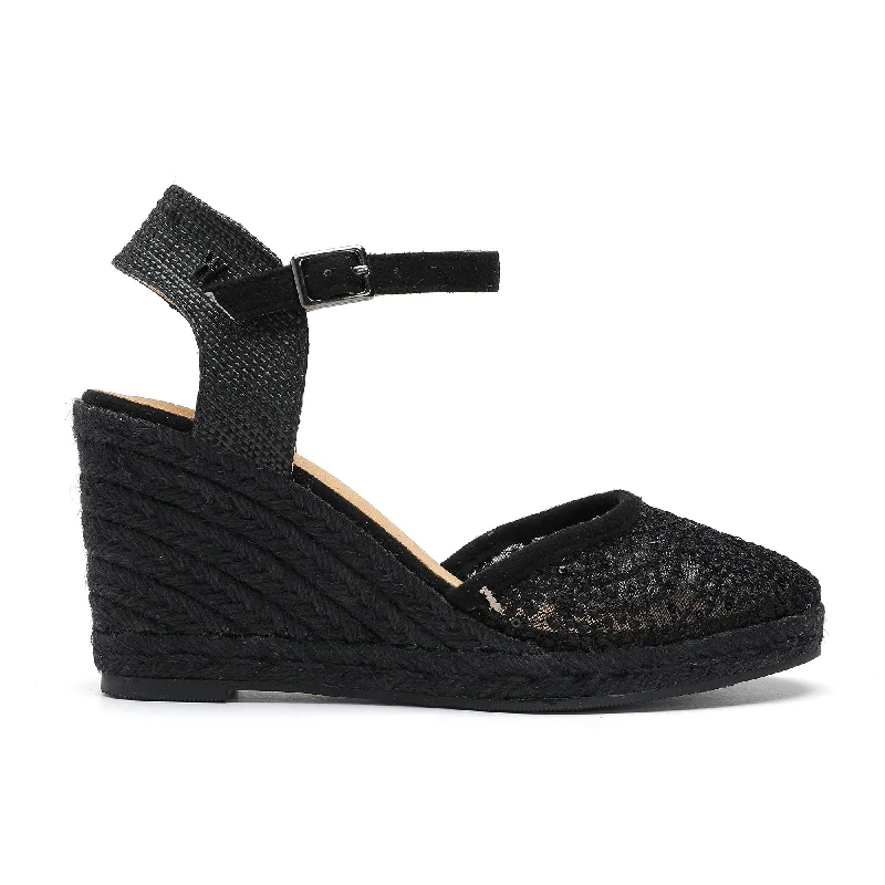 Joy Black Espadrilles