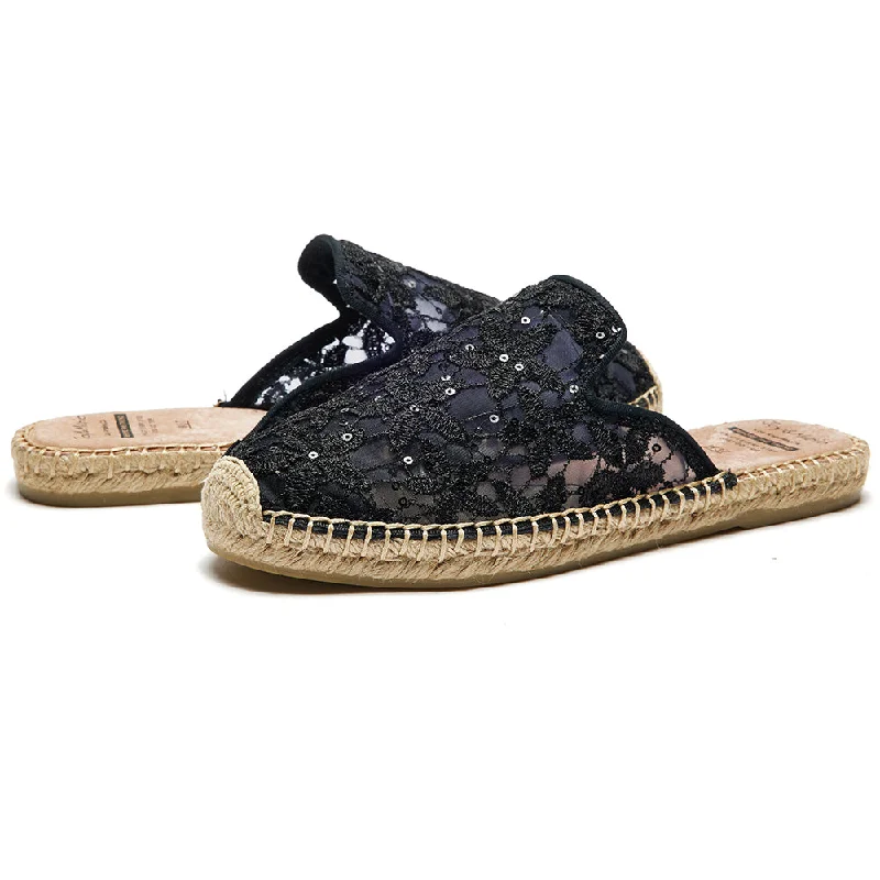 Handmade Women’s Espadrille Slip-On Sequins Slipper Shoes-05105W