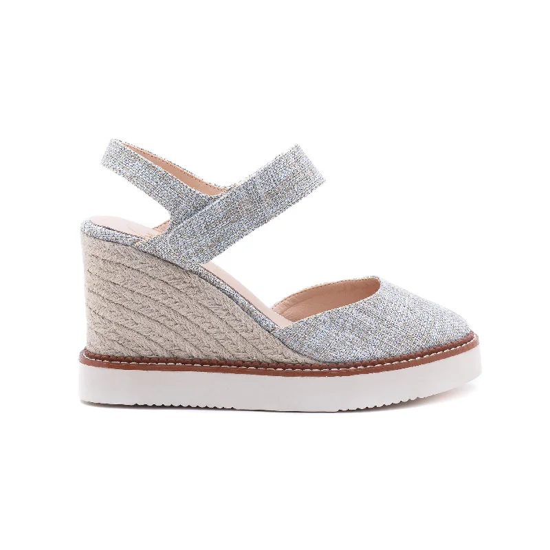 Livia Silver Espadrilles