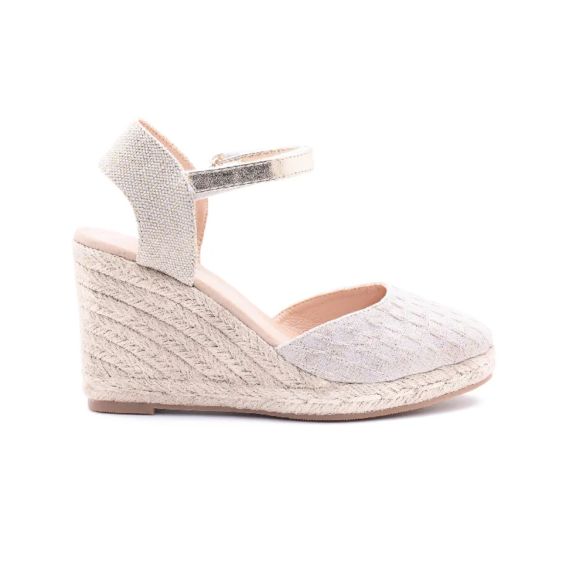 Mary Light Gold Espadrilles