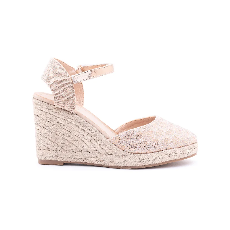 Mary Rose Gold Espadrilles