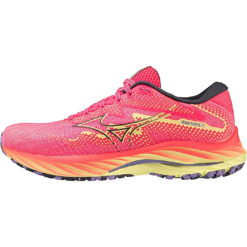 Mizuno Wave Rider 27 Womens Running Shoes - Pink