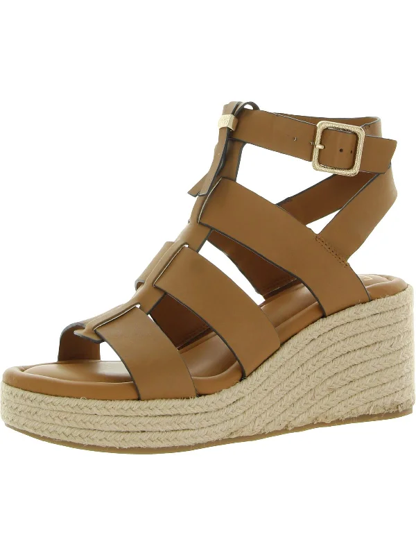 Palms Womens Buckle Gladiator Wedge Sandals