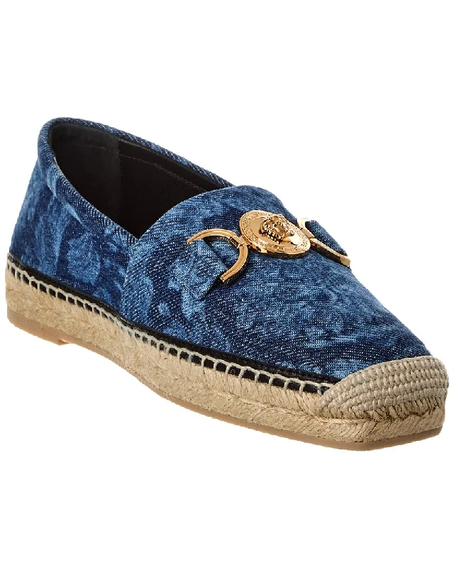 Versace Medusa Denim Espadrille