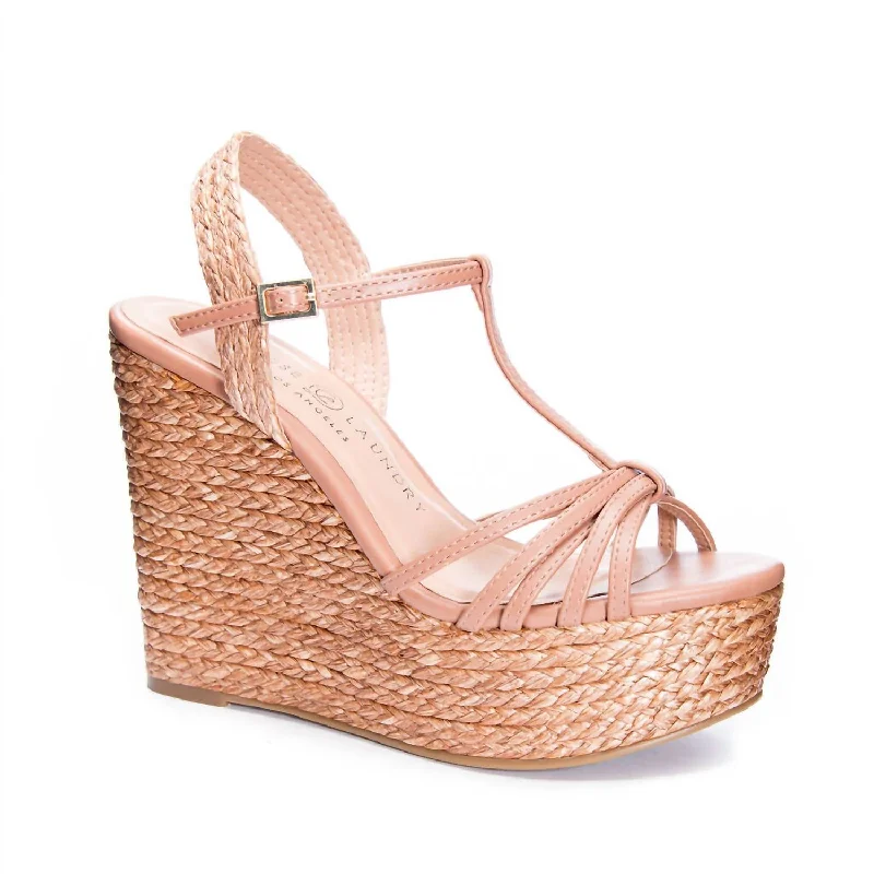 Weave Your Way Wedge In Nude