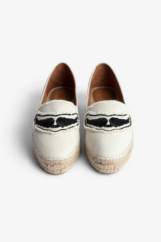 Wing Espadrille In White