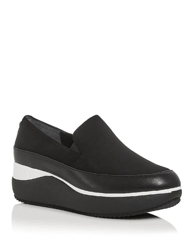 Women Lizzee Platform Slip On In Black